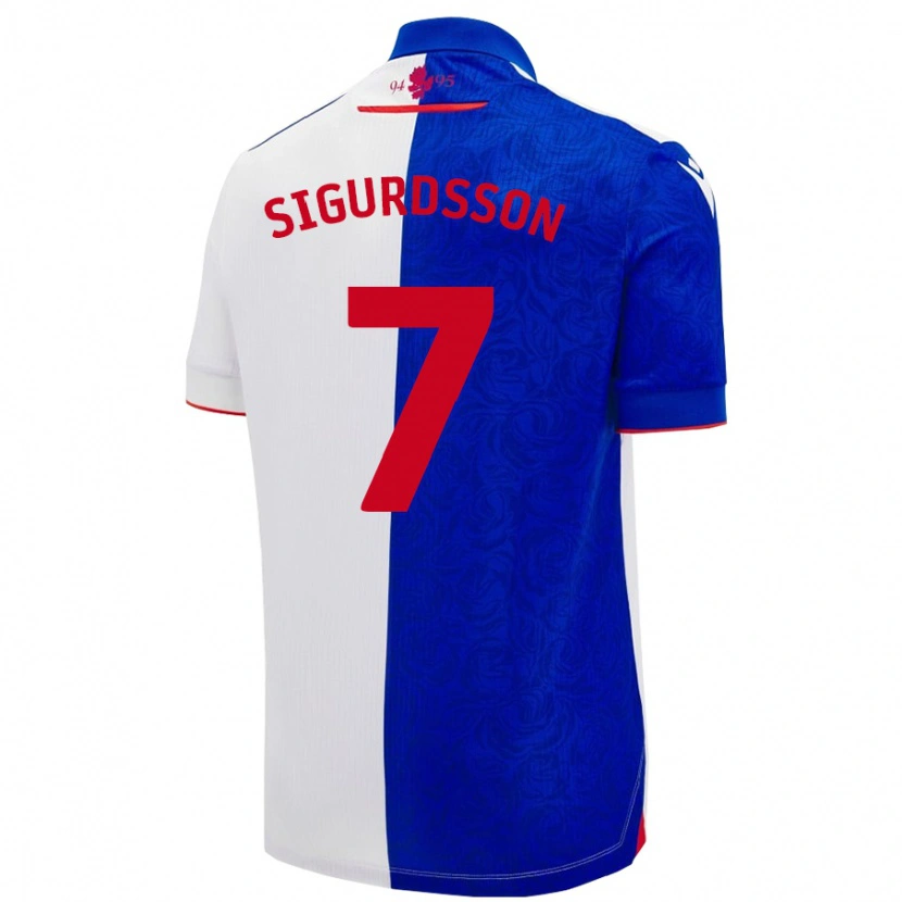 Danxen Donna Maglia Arnór Sigurdsson #7 Azzurro Bianco Kit Gara Home 2024/25 Maglietta
