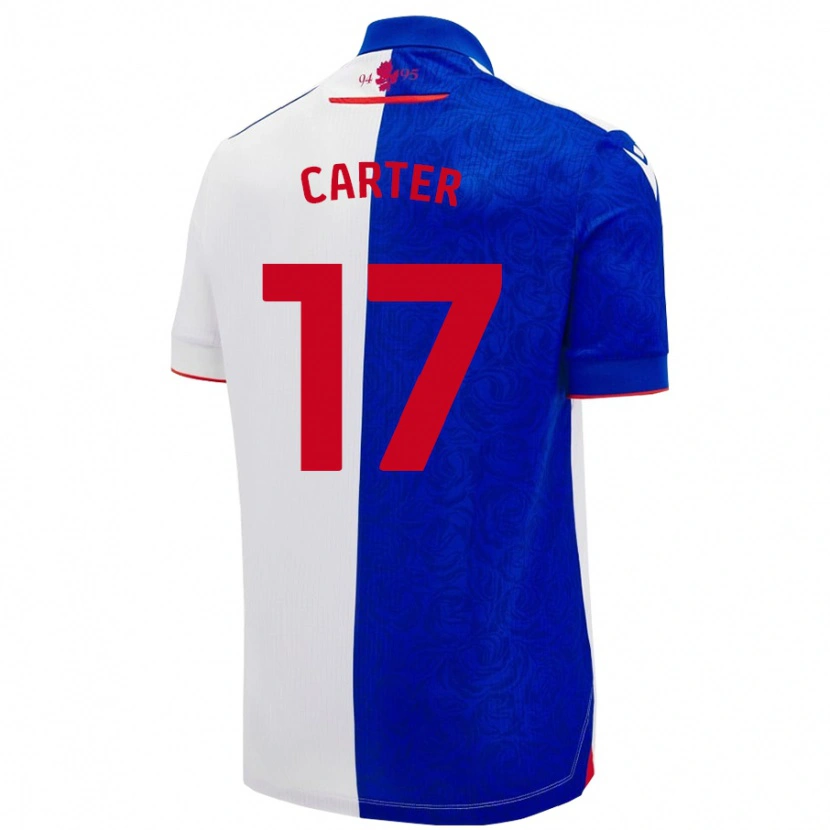 Danxen Donna Maglia Hayden Carter #17 Azzurro Bianco Kit Gara Home 2024/25 Maglietta