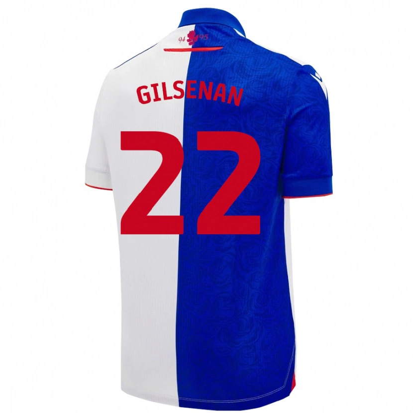 Danxen Donna Maglia Zak Gilsenan #22 Azzurro Bianco Kit Gara Home 2024/25 Maglietta