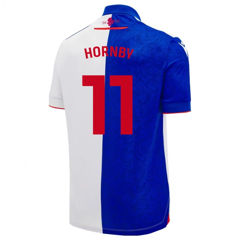 Danxen Donna Maglia Megan Hornby #11 Azzurro Bianco Kit Gara Home 2024/25 Maglietta