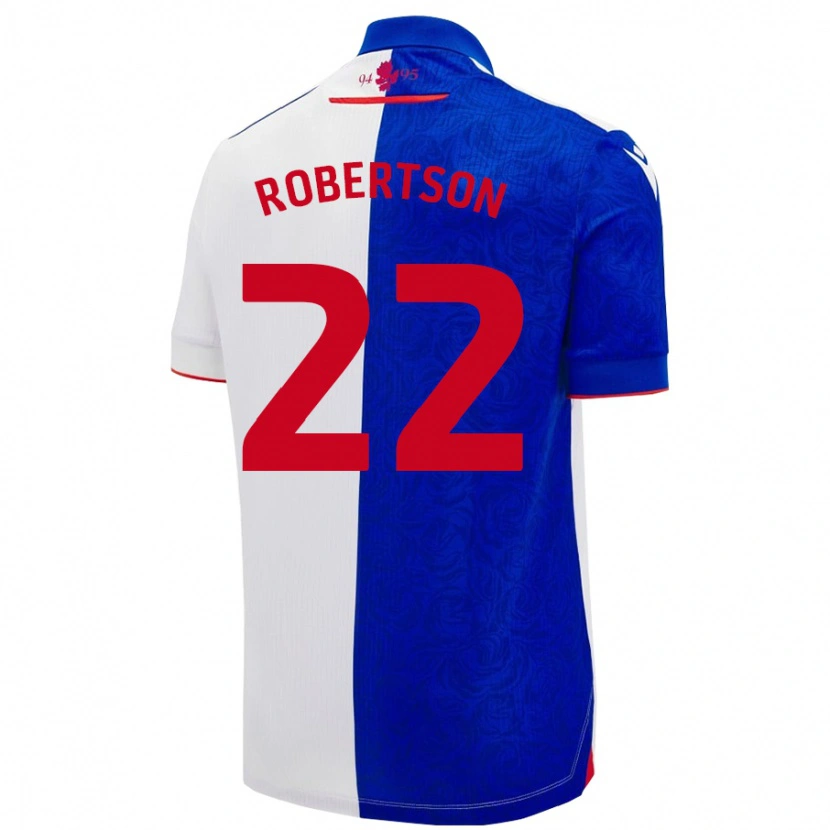 Danxen Donna Maglia Millie Robertson #22 Azzurro Bianco Kit Gara Home 2024/25 Maglietta