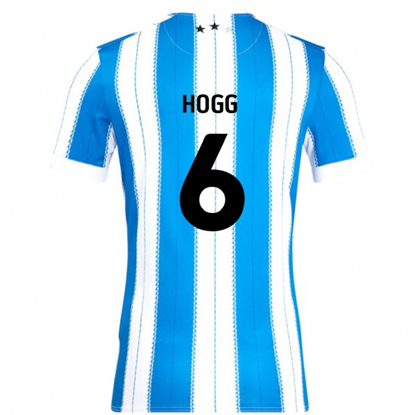 Danxen Donna Maglia Jonathan Hogg #6 Blu Bianco Kit Gara Home 2024/25 Maglietta