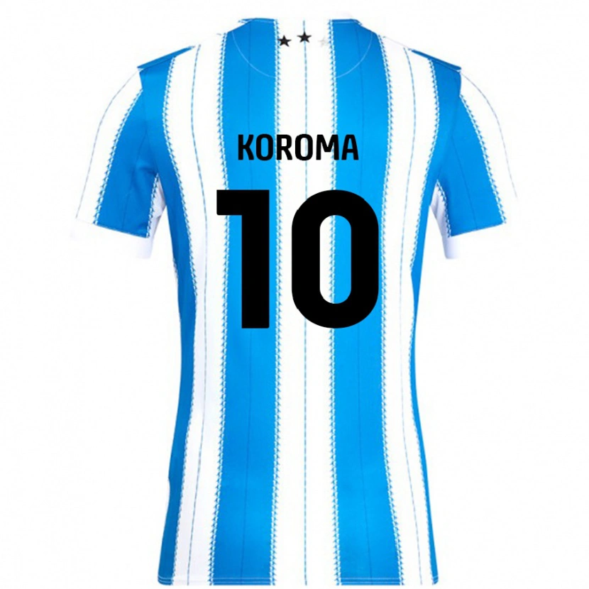 Danxen Donna Maglia Josh Koroma #10 Blu Bianco Kit Gara Home 2024/25 Maglietta