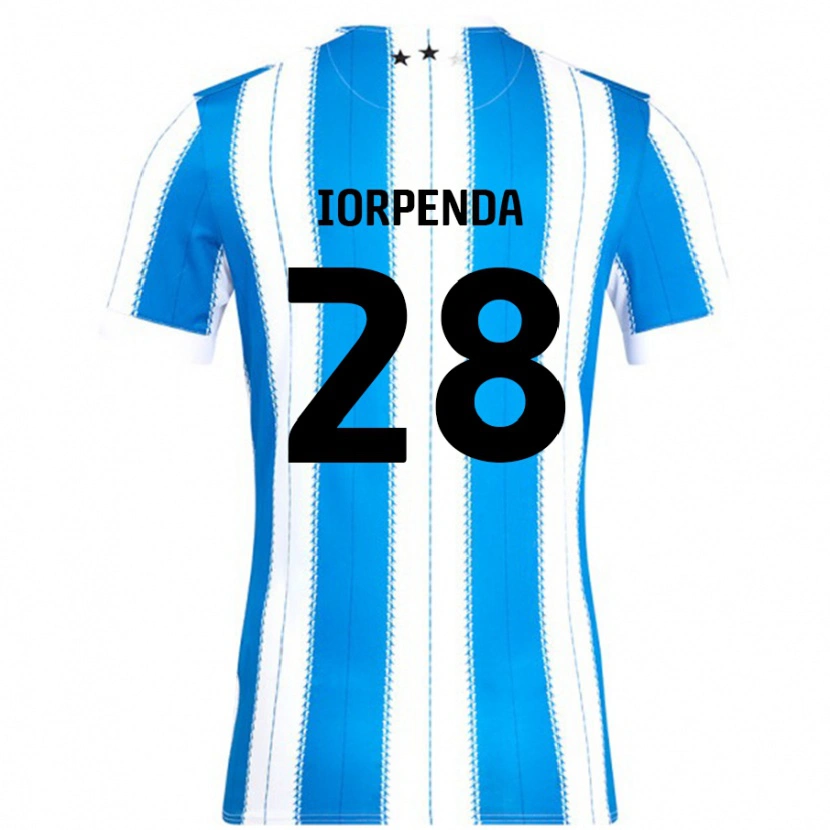 Danxen Donna Maglia Tom Iorpenda #28 Blu Bianco Kit Gara Home 2024/25 Maglietta
