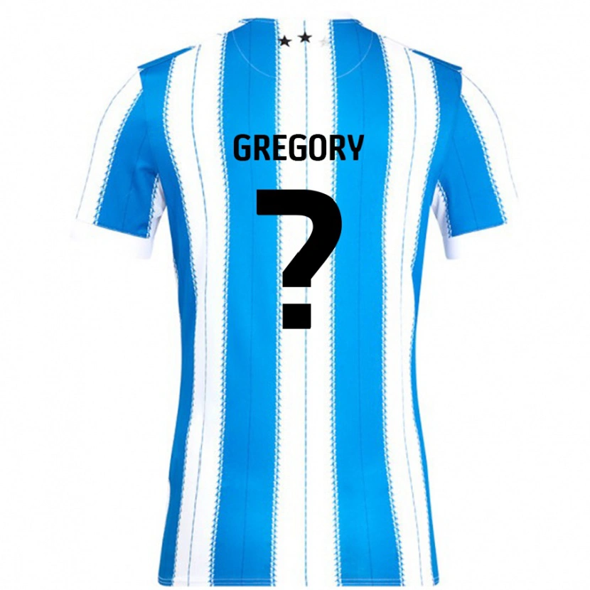 Danxen Donna Maglia Anthony Gregory #0 Blu Bianco Kit Gara Home 2024/25 Maglietta