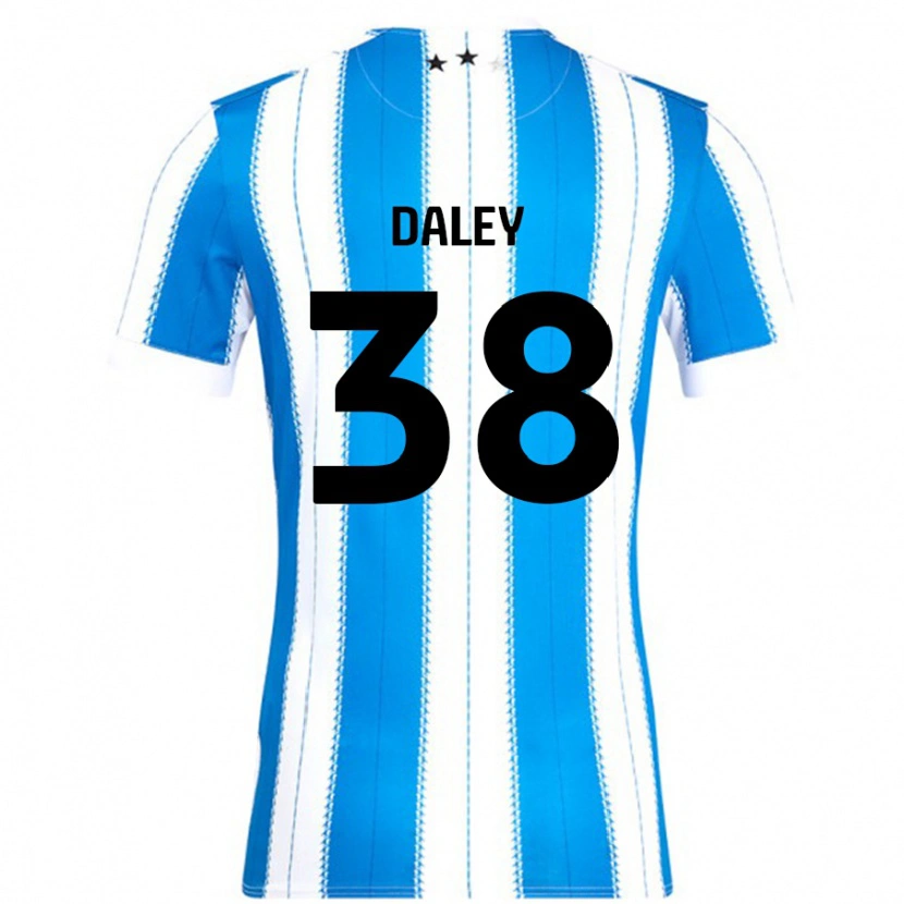 Danxen Donna Maglia Luke Daley #38 Blu Bianco Kit Gara Home 2024/25 Maglietta