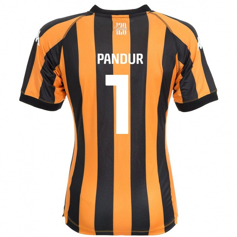 Danxen Donna Maglia Ivor Pandur #1 Nero Ambra Kit Gara Home 2024/25 Maglietta