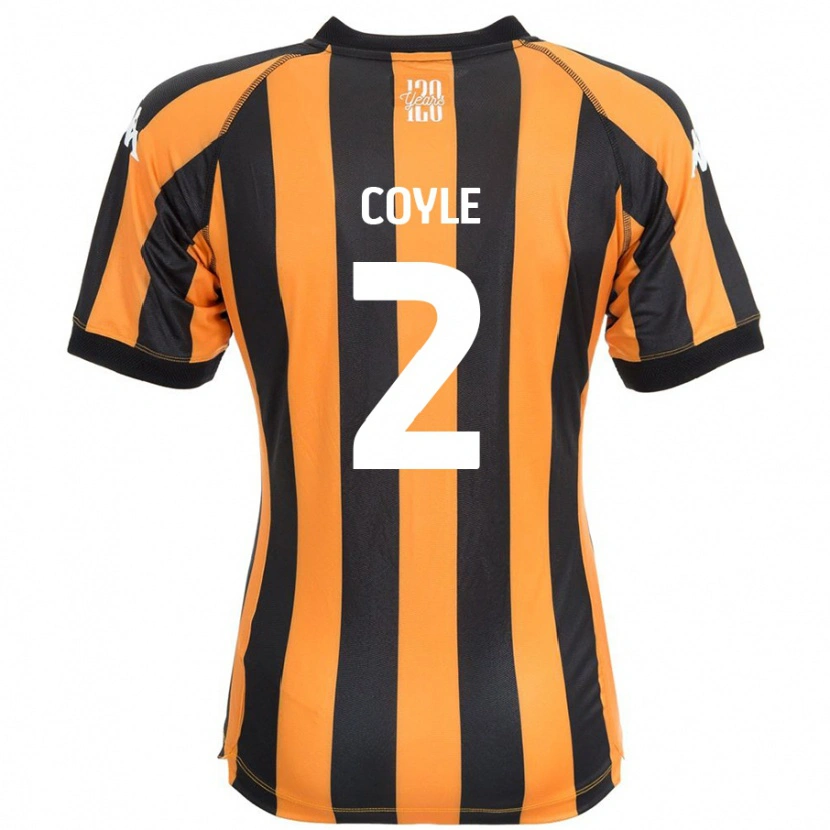 Danxen Donna Maglia Lewie Coyle #2 Nero Ambra Kit Gara Home 2024/25 Maglietta