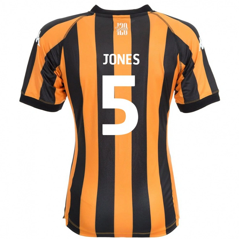 Danxen Donna Maglia Alfie Jones #5 Nero Ambra Kit Gara Home 2024/25 Maglietta
