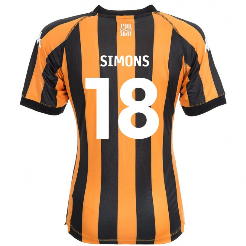 Danxen Donna Maglia Xavier Simons #18 Nero Ambra Kit Gara Home 2024/25 Maglietta