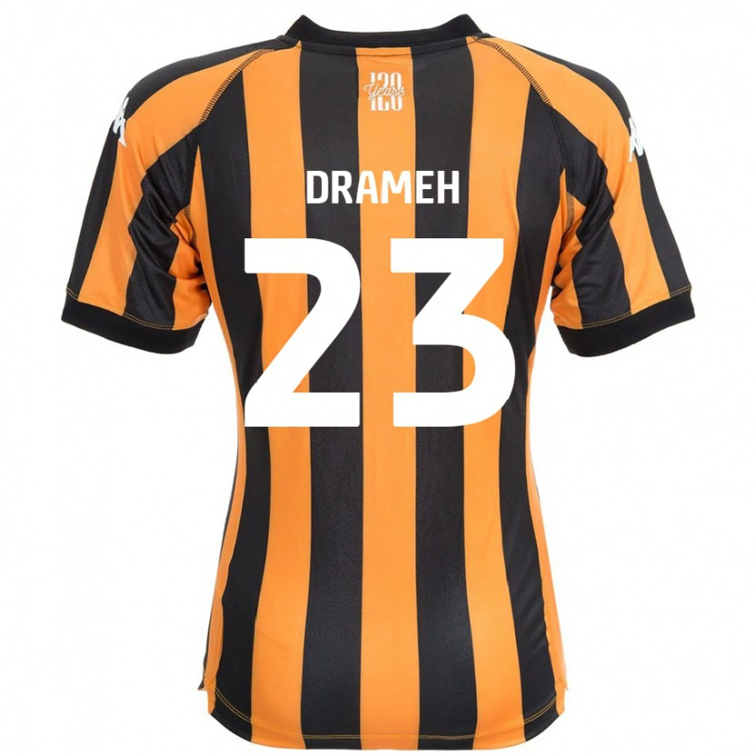 Danxen Donna Maglia Cody Drameh #23 Nero Ambra Kit Gara Home 2024/25 Maglietta