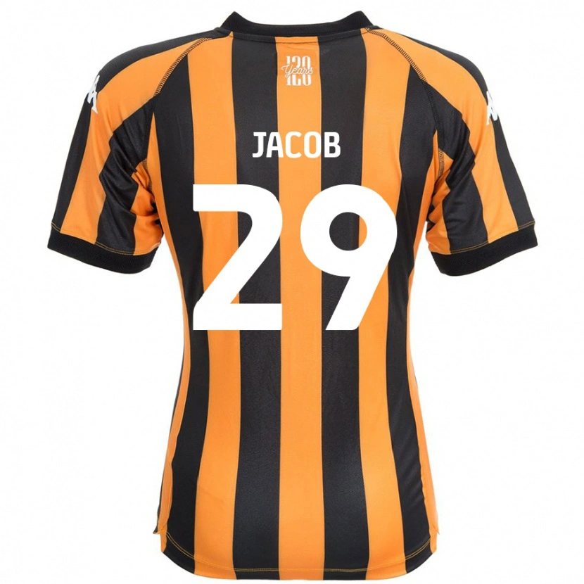 Danxen Donna Maglia Matty Jacob #29 Nero Ambra Kit Gara Home 2024/25 Maglietta