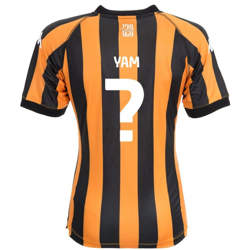 Danxen Donna Maglia Callum Yam #0 Nero Ambra Kit Gara Home 2024/25 Maglietta