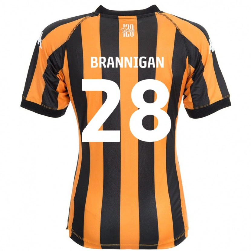 Danxen Donna Maglia Aoife Brannigan #28 Nero Ambra Kit Gara Home 2024/25 Maglietta