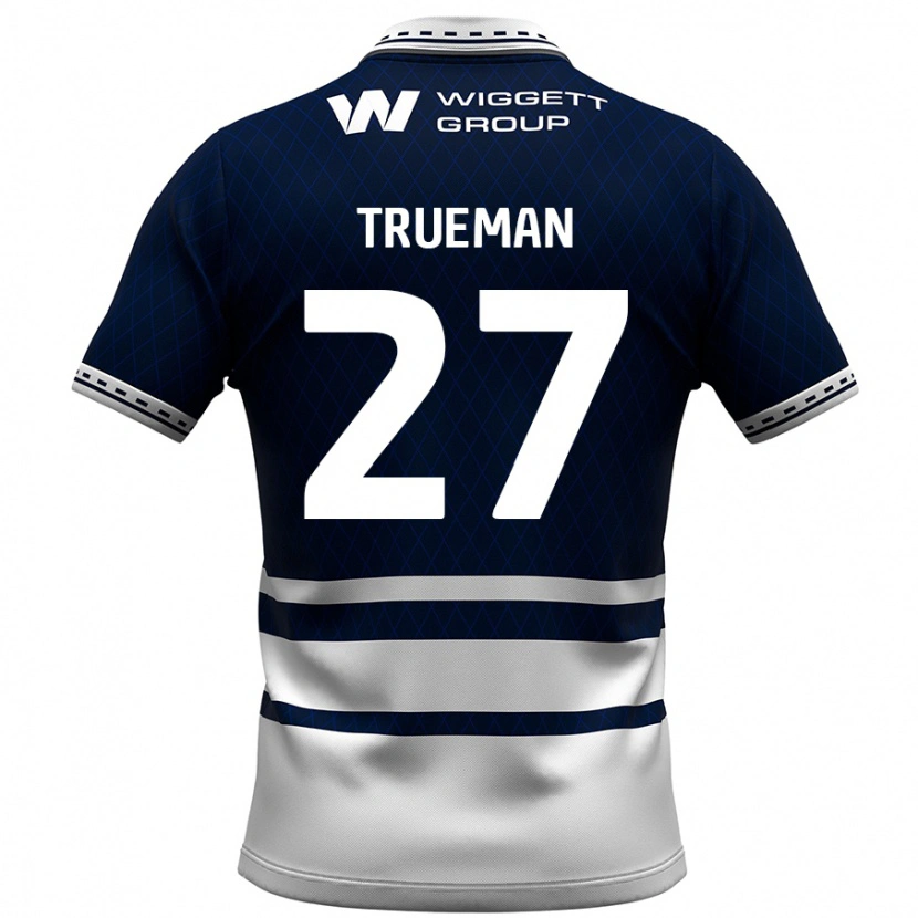 Danxen Donna Maglia Connal Trueman #27 Blu Navy Bianco Kit Gara Home 2024/25 Maglietta