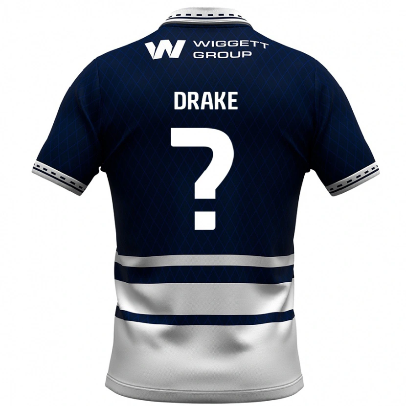 Danxen Donna Maglia Ben Drake #0 Blu Navy Bianco Kit Gara Home 2024/25 Maglietta