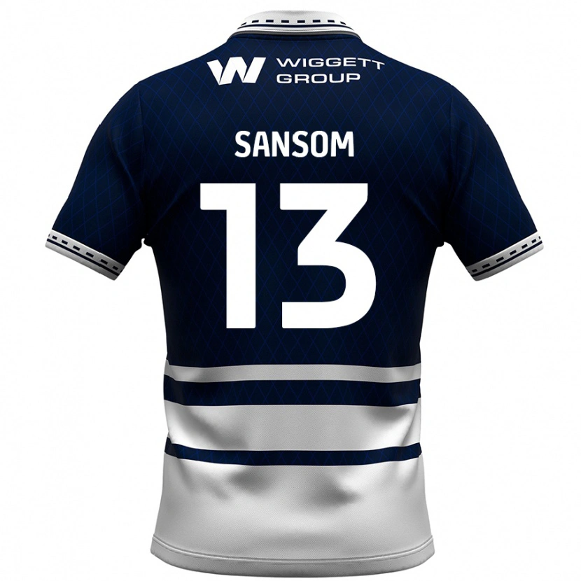Danxen Donna Maglia Chloe Sansom #13 Blu Navy Bianco Kit Gara Home 2024/25 Maglietta
