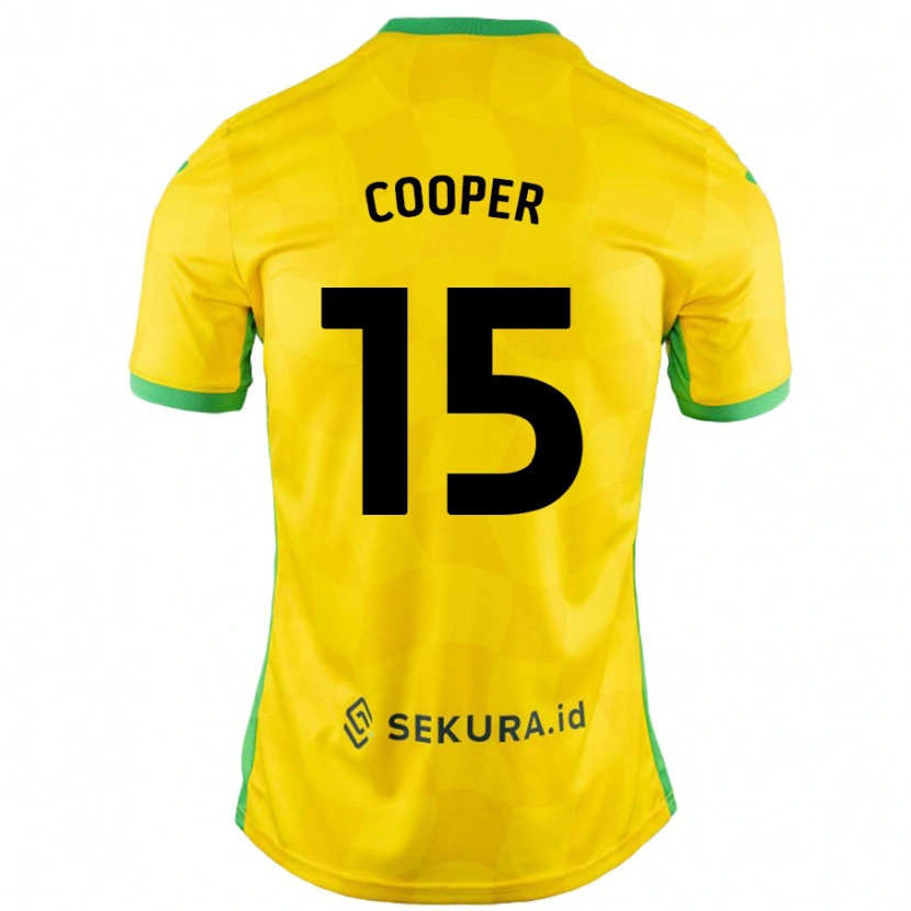Danxen Donna Maglia Naomi Cooper #15 Giallo Verde Kit Gara Home 2024/25 Maglietta