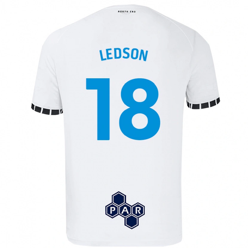 Danxen Donna Maglia Ryan Ledson #18 Bianco Kit Gara Home 2024/25 Maglietta