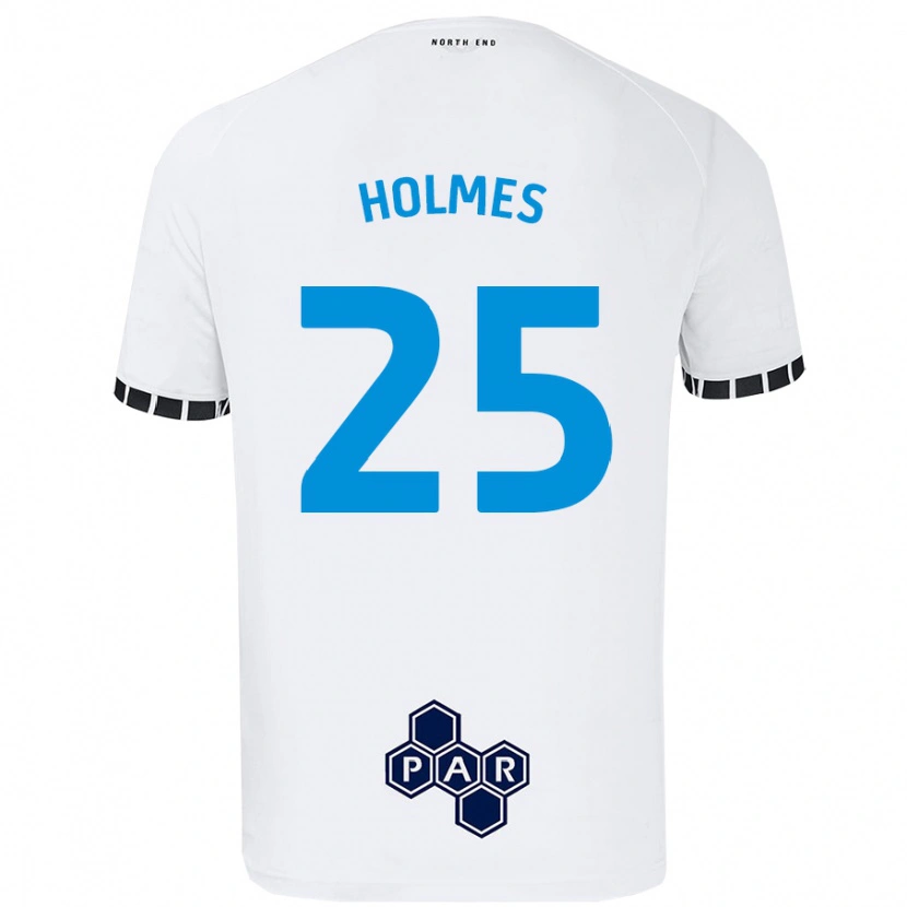 Danxen Donna Maglia Duane Holmes #25 Bianco Kit Gara Home 2024/25 Maglietta