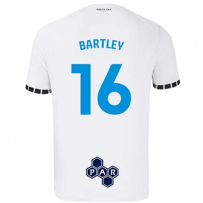 Danxen Donna Maglia Melanie Bartley #16 Bianco Kit Gara Home 2024/25 Maglietta