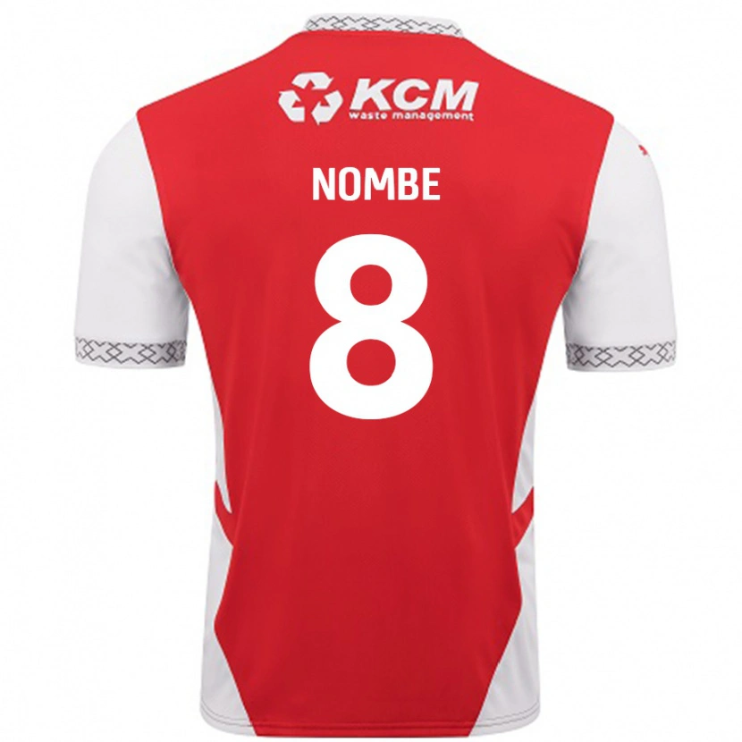 Danxen Donna Maglia Sam Nombe #8 Rosso Bianco Kit Gara Home 2024/25 Maglietta