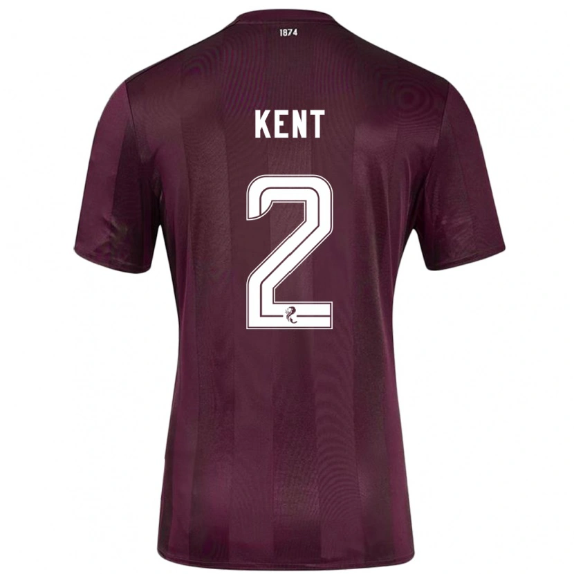 Danxen Donna Maglia Frankie Kent #2 Borgogna Kit Gara Home 2024/25 Maglietta