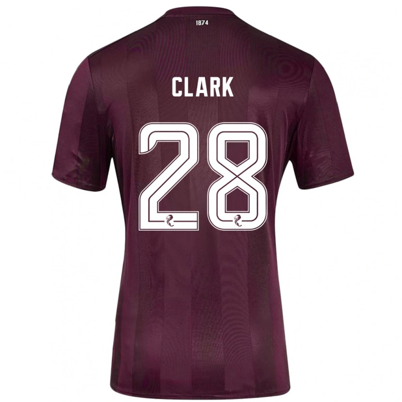 Danxen Donna Maglia Zander Clark #28 Borgogna Kit Gara Home 2024/25 Maglietta