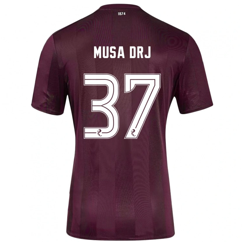 Danxen Donna Maglia Musa Drammeh #37 Borgogna Kit Gara Home 2024/25 Maglietta