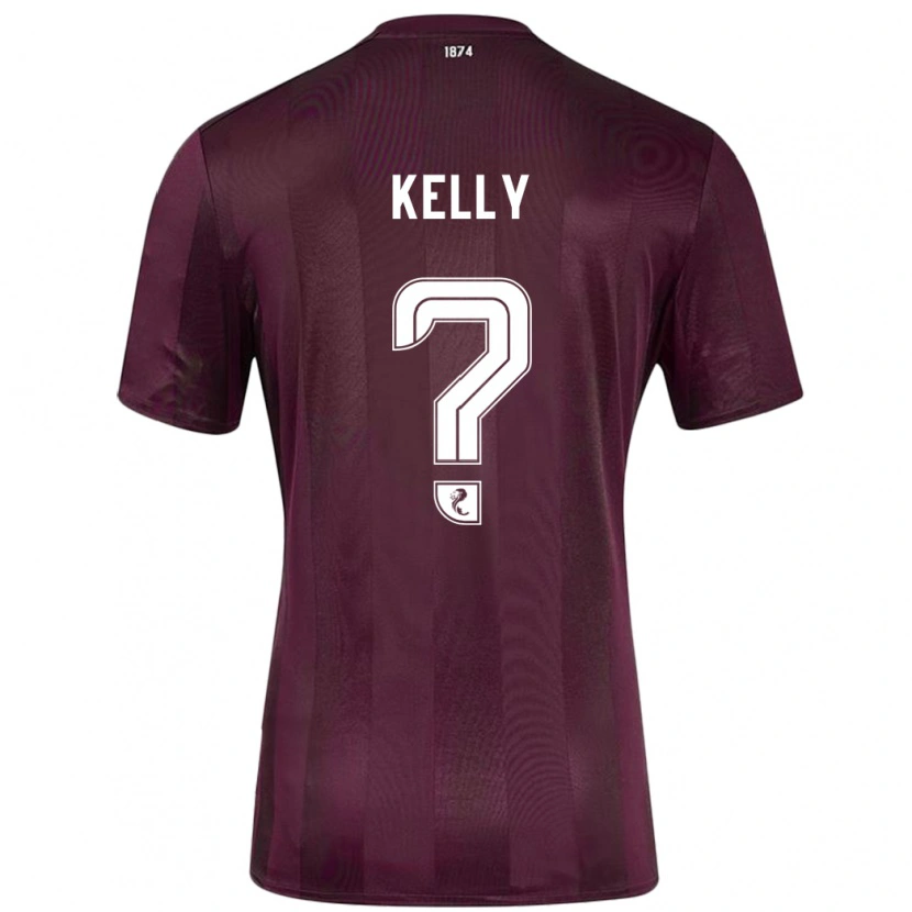 Danxen Donna Maglia Ryan Kelly #0 Borgogna Kit Gara Home 2024/25 Maglietta