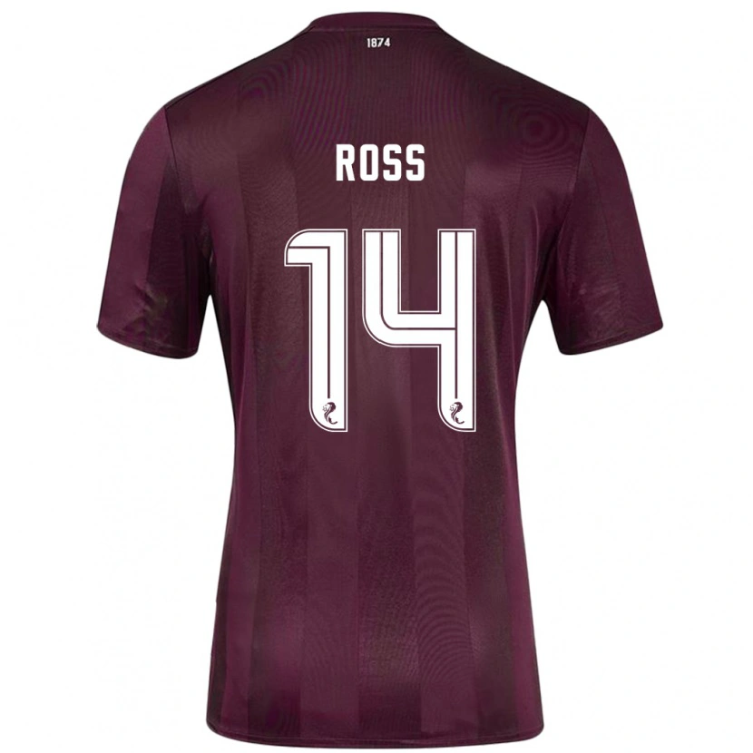 Danxen Donna Maglia Mackenzie Ross #14 Borgogna Kit Gara Home 2024/25 Maglietta