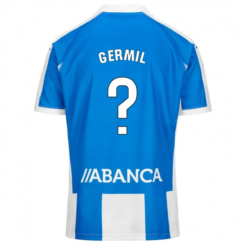 Danxen Donna Maglia Darío Germil #0 Blu Bianco Kit Gara Home 2024/25 Maglietta