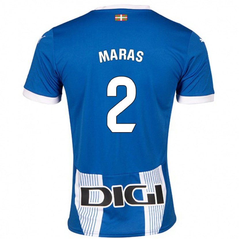 Danxen Donna Maglia Nikola Maras #2 Blu Kit Gara Home 2024/25 Maglietta