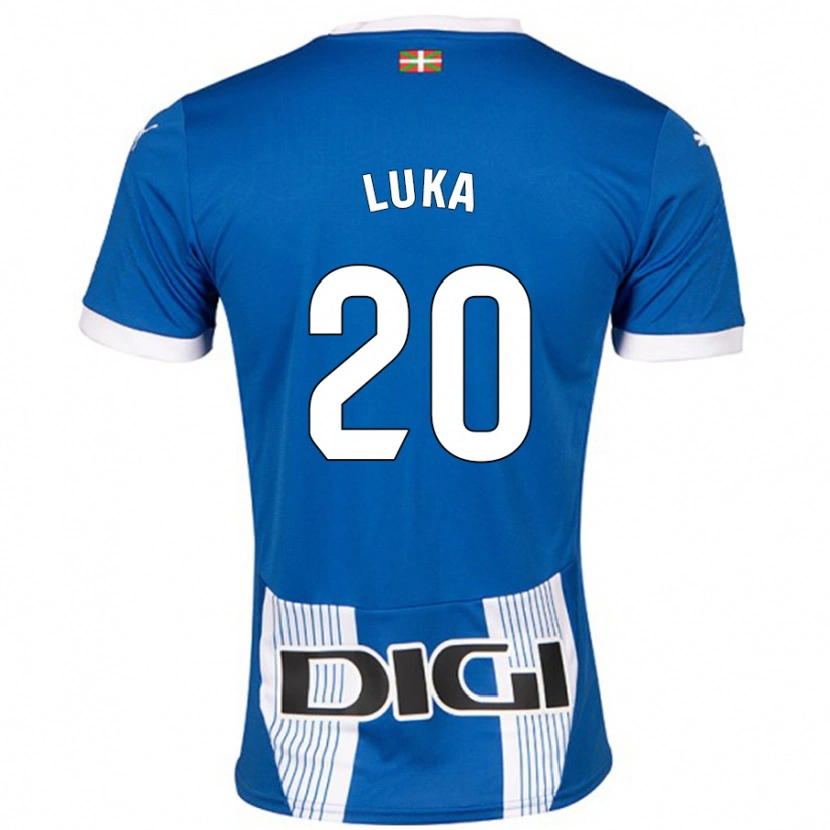 Danxen Donna Maglia Luka Romero #20 Blu Kit Gara Home 2024/25 Maglietta