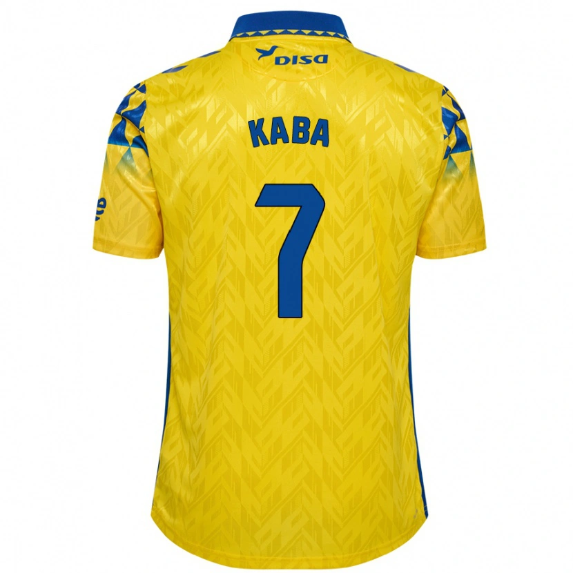 Danxen Donna Maglia Sory Kaba #7 Giallo Blu Kit Gara Home 2024/25 Maglietta