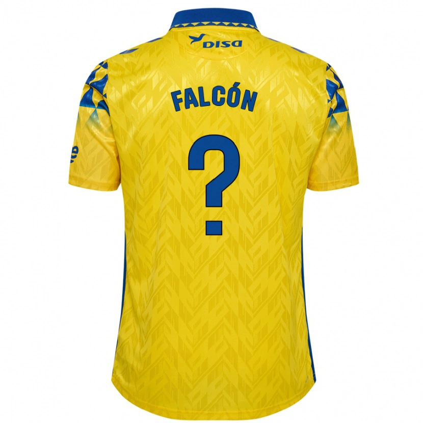 Danxen Donna Maglia Toni Falcón #0 Giallo Blu Kit Gara Home 2024/25 Maglietta