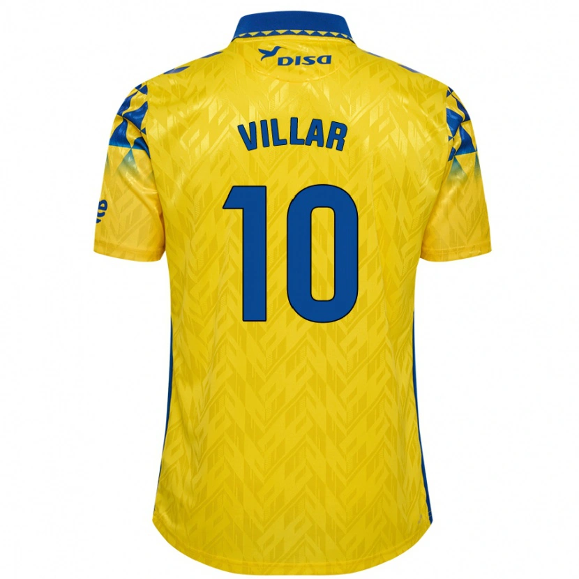 Danxen Donna Maglia Andy Villar #10 Giallo Blu Kit Gara Home 2024/25 Maglietta
