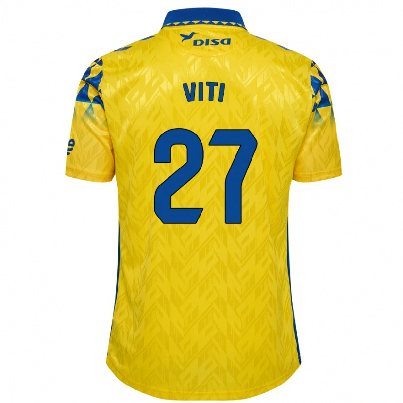 Danxen Donna Maglia Viti #27 Giallo Blu Kit Gara Home 2024/25 Maglietta
