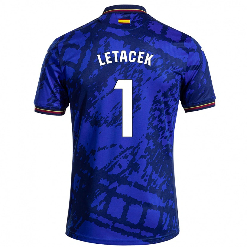 Danxen Donna Maglia Jiri Letacek #1 Blu Più Scuro Kit Gara Home 2024/25 Maglietta