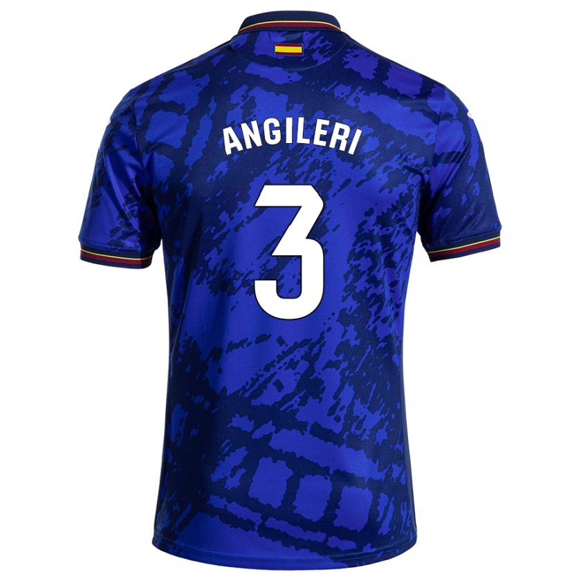 Danxen Donna Maglia Fabrizio Angileri #3 Blu Più Scuro Kit Gara Home 2024/25 Maglietta