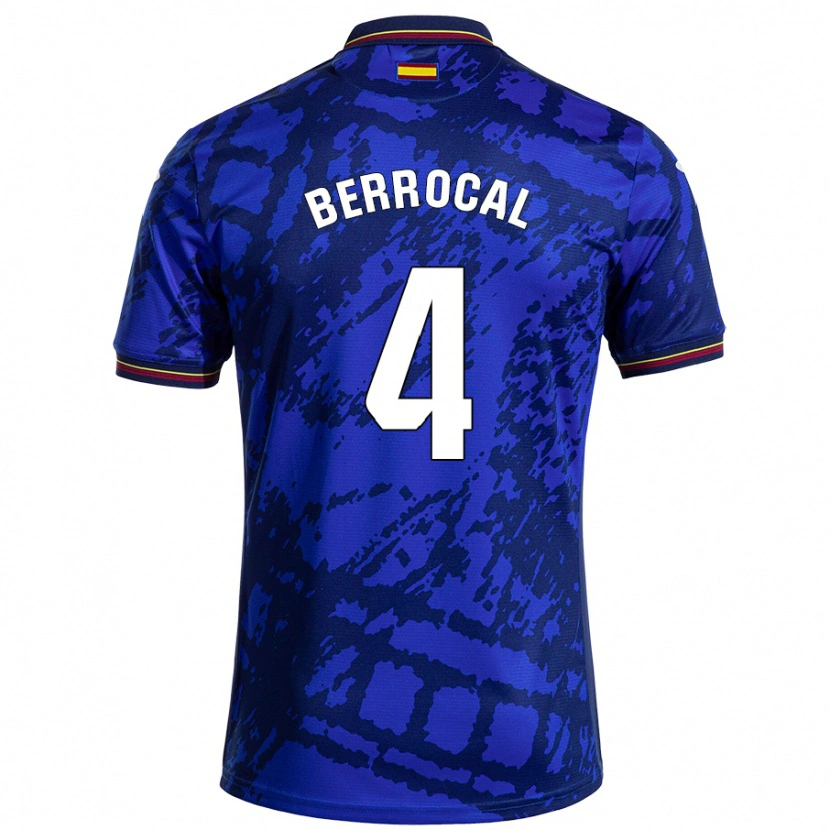 Danxen Donna Maglia Juan Berrocal #4 Blu Più Scuro Kit Gara Home 2024/25 Maglietta