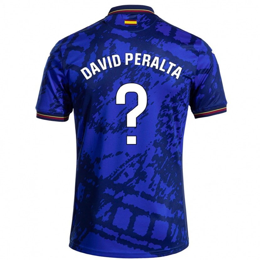 Danxen Donna Maglia Juan David Peralta #0 Blu Più Scuro Kit Gara Home 2024/25 Maglietta