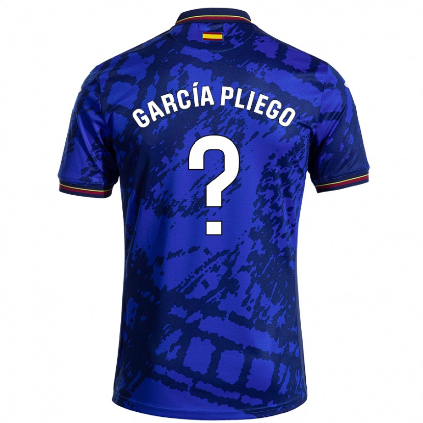 Danxen Donna Maglia Hugo García Pliego #0 Blu Più Scuro Kit Gara Home 2024/25 Maglietta