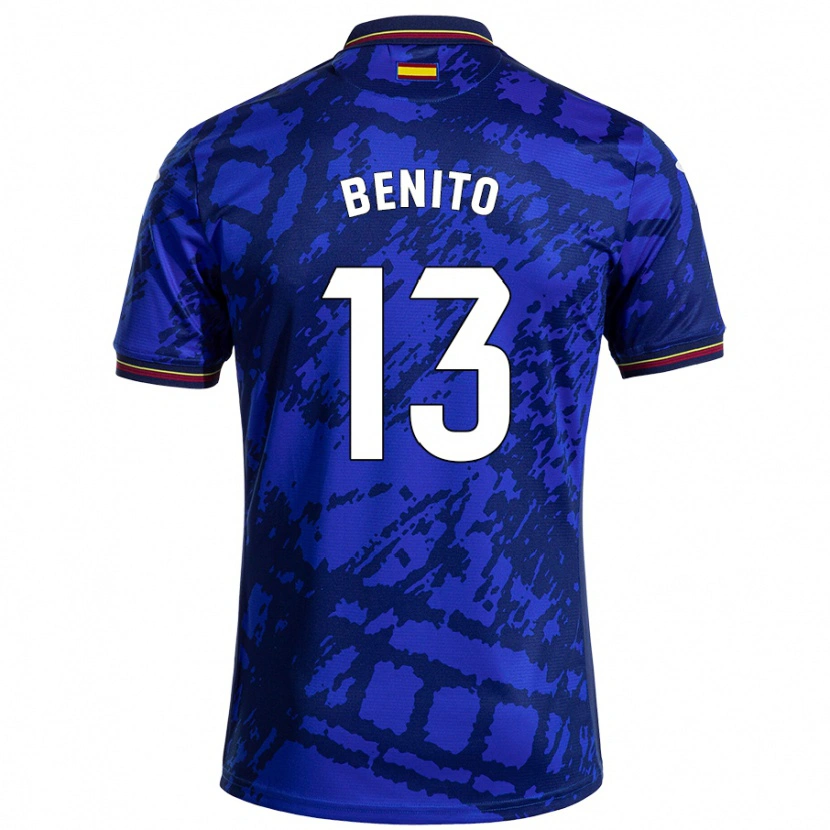 Danxen Donna Maglia Jorge Benito #13 Blu Più Scuro Kit Gara Home 2024/25 Maglietta