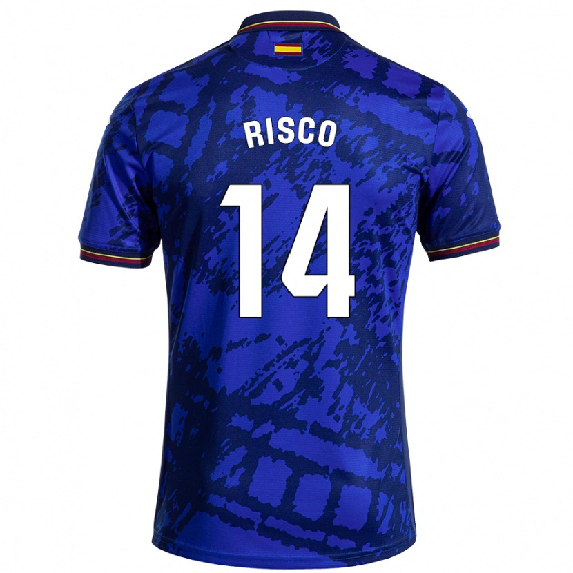 Danxen Donna Maglia Alberto Risco #14 Blu Più Scuro Kit Gara Home 2024/25 Maglietta