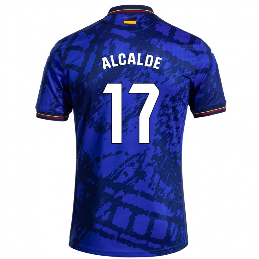 Danxen Donna Maglia Jacobo Alcalde #17 Blu Più Scuro Kit Gara Home 2024/25 Maglietta