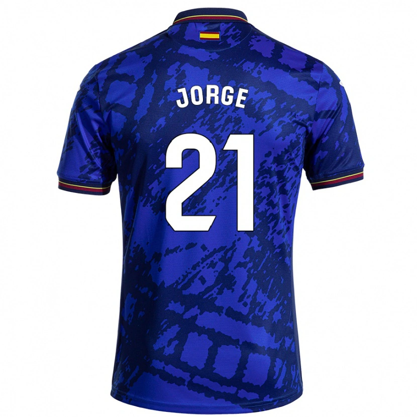 Danxen Donna Maglia Jeremy Jorge #21 Blu Più Scuro Kit Gara Home 2024/25 Maglietta