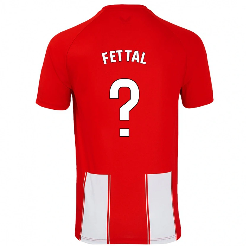 Danxen Donna Maglia Rachad Fettal #0 Rosso Bianco Kit Gara Home 2024/25 Maglietta