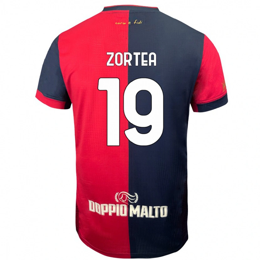 Danxen Donna Maglia Nadir Zortea #19 Rosso Blu Più Scuro Kit Gara Home 2024/25 Maglietta