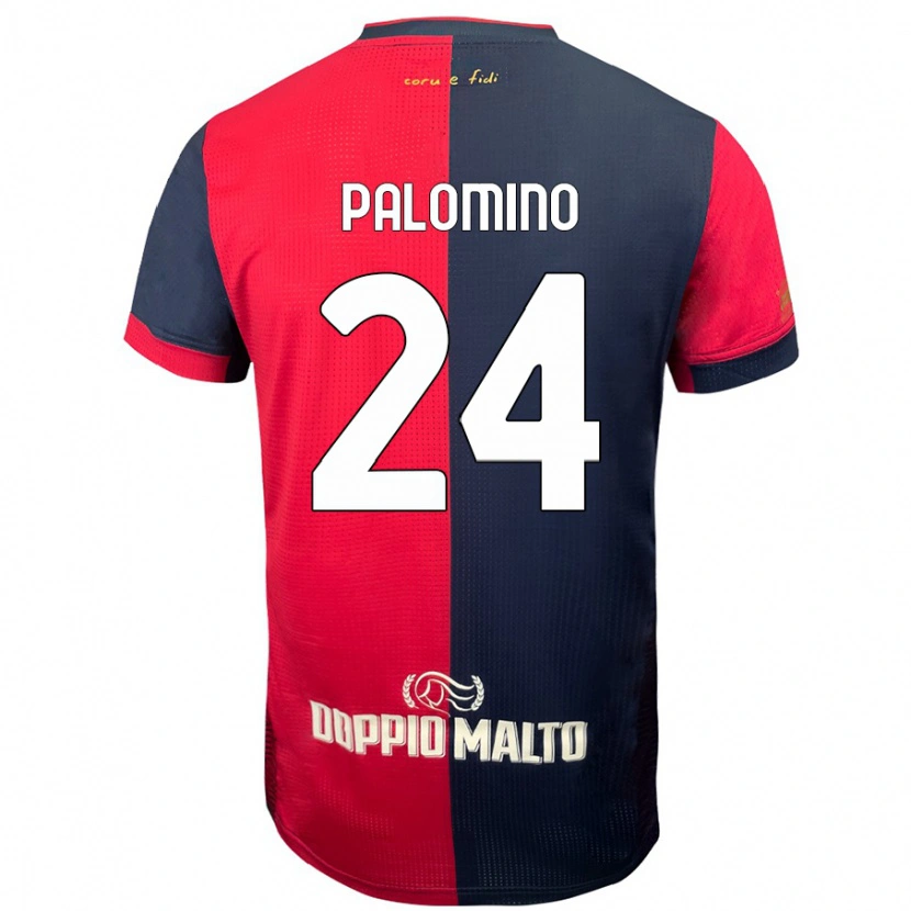 Danxen Donna Maglia José Luis Palomino #24 Rosso Blu Più Scuro Kit Gara Home 2024/25 Maglietta